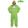 thumbnail image 2 of Plus Size Oscar the Grouch Costume Onesie for Adults, 2 of 7