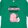 thumbnail image 4 of Inktastic Always Axolotl Questions Cute Curious Axolotl Boys or Girls Long Sleeve Toddler T-Shirt, 4 of 5