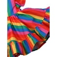 thumbnail image 4 of Bmnmsl Kids Baby Girl Rainbow Dress Sleeveless Princess Party Dress Summer Clothes, 4 of 5