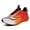 Flame Orange, variant on 1 Pair Men's Lightweight Breathable Running Shoes with Rear Rotating Buckle Lock, Gradient Color-Block Design & MD Sole for Road Gym Training - Spring Summer Fall Athletic Sneakers, Birthday Graduati