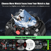 AUOSHI GPS Smartwatch with Compass, Fitness Tracking, 1.39 HD Display, 100+ Sports Modes, IP67 Waterproof