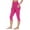 *3-Hot Pink, variant on VBVC Women's High Waisted Slim Fit Knee Length Shorts,Button Trim Split Hem Bermuda Shorts For Women,Ladies Stretchy Work Office Shorts with Pockets,Black,S-2XL