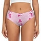 thumbnail image 1 of Fotbe Pink Scarf Snowman Calzones Estampados para Mujer – Ropa Interior de Algodón, Cómoda, Suave y Elástica-Medium, 1 of 6