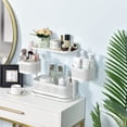 thumbnail image 2 of KINGRACK 3 Tier Rotating Bathroom Counter Organizer, Bathroom Storage Organizer, Vanity Tray Organizer for Bathroom Countertop, Kitchen Spice Rack,White, 2 of 7