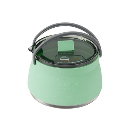

Tea Kettle - High Temperature Resistant Hot Water Kettle Boiling Water for Making Coffee and Tea | Portable Collapsible Silicone Camping and Travel Water Boiler Kettle for Stove and Induction Cooker