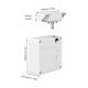 thumbnail image 5 of Cerradura de cajón inteligente blanca Cerradura de gabinete electrónico invisible con tarjeta de sensor NFC, 5 of 8