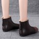 thumbnail image 4 of NECHOLOGY Botas Mujer Adulto Femenino Zapatos Botines mujer Botas planas con cremallera para mujer, zapatos de lana, en el tobillo, botas de mujer a la (Brown, 7), 4 of 7