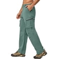 thumbnail image 3 of Little Donkey Andy Men's Quick Dry UPF 50+ Cargo Pants, Stretch Lightweight Outdoor Hiking Pants Sage S, 3 of 7