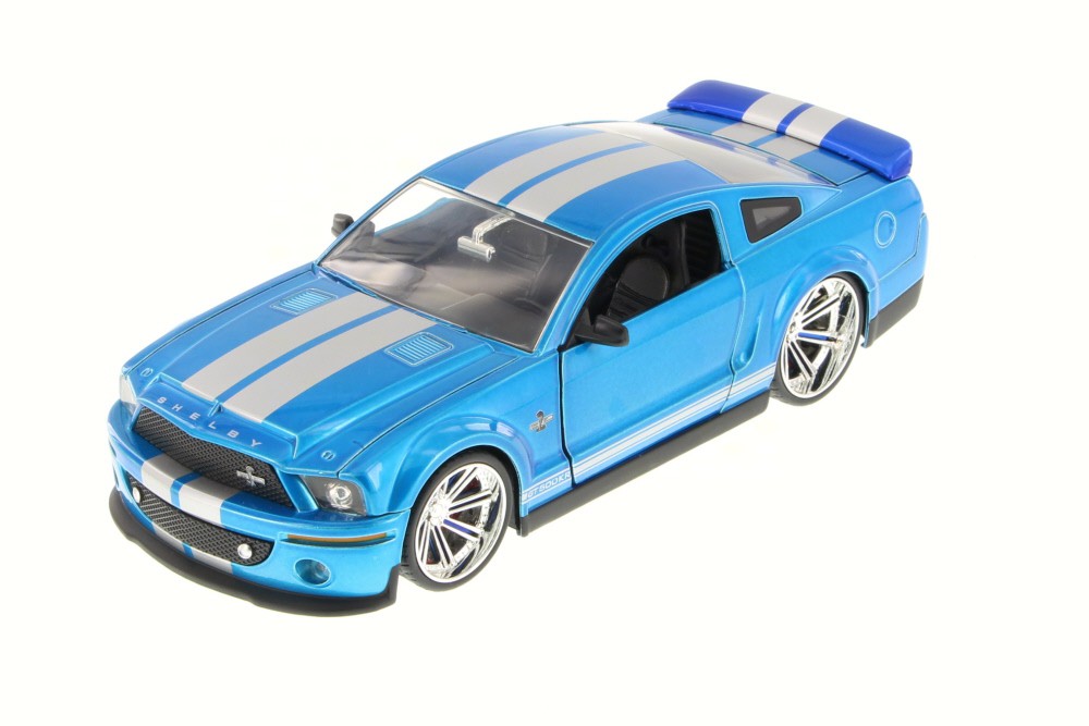 2008 Ford Shelby GT-500KR, Blue - JADA 91844XW - 1/24 Scale Diecast Model Toy Car (Brand New, but NOT IN BOX) - Walmart.com 2008 Ford Shelby GT-500KR, Blue - JADA 91844XW - 1/24 Scale Diecast Model Toy Car (Brand New, but NOT IN BOX) - Walmart.com