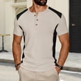thumbnail image 2 of Leey-World T Shirt for Men Mens T-Shirts Short Sleeve Curved Hem Lightweight Moisture Wicking Cooling Cotton Blend Casual Crewneck Tee Shirts(Khaki,S), 2 of 9