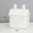 thumbnail image 3 of Christmas Village Houses,1PCS Ceramic Christmas Village Houses,Xmas Street Lamp DIY Xmas Village Houses Figurine for Tabletop Mantle Decor(#001), 3 of 6