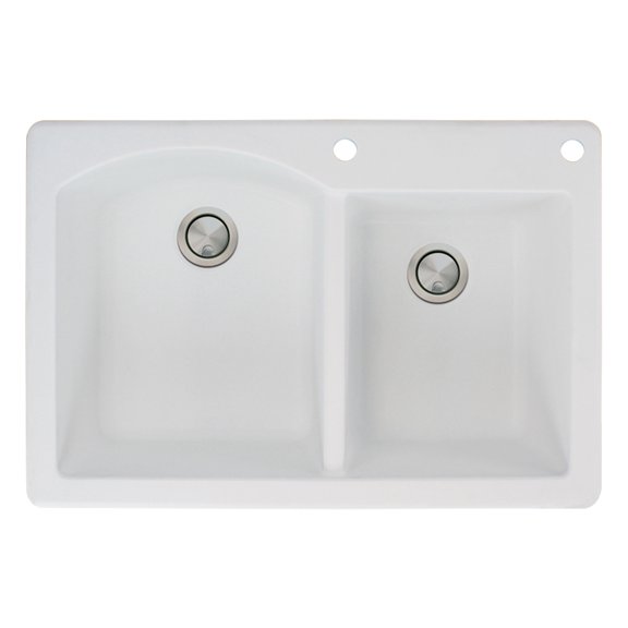 Transolid 33" x 22" Top Mount Aversa Granite Kitchen Sink, Available in Various Colors