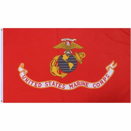 Red US MARINE CORPS Flag with USMC Emblem 3' x 5' - Walmart.com