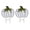 White, variant on 2x Pumpkin Garden Stake Metal Pumpkin Yard Sign Fall Decor, Decorative Garden Decor Pumpkin Outdoor Stakes Autumn Harvest Thanksgiving Rustic Pumpkin Décor Home (Orange, 26''H)