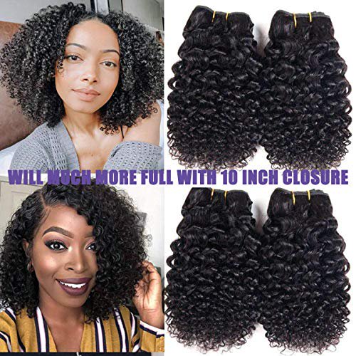 Luxnovolex Kinky Curly Human Hair Bundles Jerry Curly Brazilian