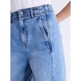 thumbnail image 5 of Free Assembly Women's and Women's Plus Side Panel Barrel Jeans, 30" Inseam, Sizes 0-28W, 5 of 6