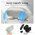 thumbnail image 4 of SURITCH Protection Case for Bose New QuietComfort Earbuds (2024), Rugged Shockproof Protective Cover with Magnetic Lok & Carabiner & Cleaning Kit, White, 4 of 8