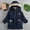 Navy, variant on Liyamei Kids Hooded Padded Jacket with Zipper for Winter Warm Fashion Coat Size 3-4 Years