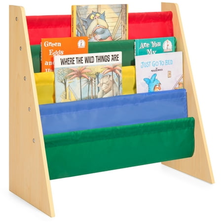 Best Choice Products Kids Bookshelf Toy Storage Rack w/ Fabric Sleeves -