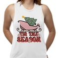 thumbnail image 2 of Sleigh Tis the Season Women's Muscle Tank Large White, 2 of 5