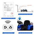 thumbnail image 5 of Riedhoff 12V Kids Ride-on Tractor with Trailer & Remote,3-Speed,5mph,LED Lights,MP3/USB,Blue, 5 of 8
