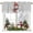 Gray, variant on Kitchen Curtain Valances for Windows,Cute Snowman Christmas Snowflakes on Red Rod Pocket Small Valance