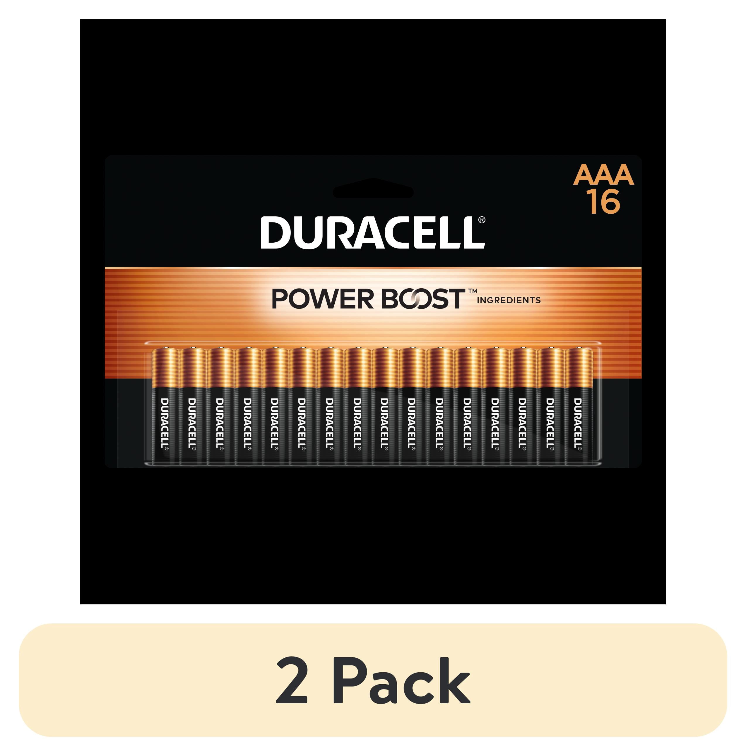 (2 pack) Duracell Coppertop AAA Battery with POWER BOOST™, 16 Pack Long-Lasting Batteries