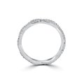 thumbnail image 2 of 3/8 cttw Diamond Infinity Eternity Wedding Ring Stackable Band 14k White Gold, 2 of 2