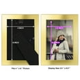 thumbnail image 5 of 6x8 Solid Wood Picture Frame - Gold, 5 of 6