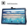thumbnail image 4 of Labanema For SKY Devices Elite T10 Case,PU Leather Folio 2-folding Stand Cover for SKY Devices Elite T10 10" Tablet (Not Fit Sky Pad 10),Blue, 4 of 5