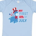 thumbnail image 4 of Inktastic My First 4th of July with Dinosaur Boys or Girls Baby Bodysuit, 4 of 5