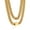 Gold, variant on 7MM Men's Chunky Cuban Chain Necklace Stainless Steel 14K Gold Plated Hip Hop Miami Chain for Men Women