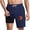 Dark Blue, variant on Mens Swim Trunks Summer Elastic Waist Drawstring Lined Board Shorts Men's Casual Comfy Graphic Beach Shorts with Pockets XL