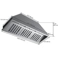 thumbnail image 5 of Ancona 46 in. 600 CFM Ducted Insert Range Hood in Stainless Steel, 5 of 5