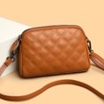 thumbnail image 3 of Bolso bandolera GEEK de piel auténtica para mujer, bolso de mano sencillo y monedero, bolso de viaje femenino de moda, bolso de piel de vaca de color liso., 3 of 5