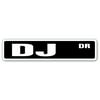 DJ Street Sign music disc disk jockey club dance hip hop disco
