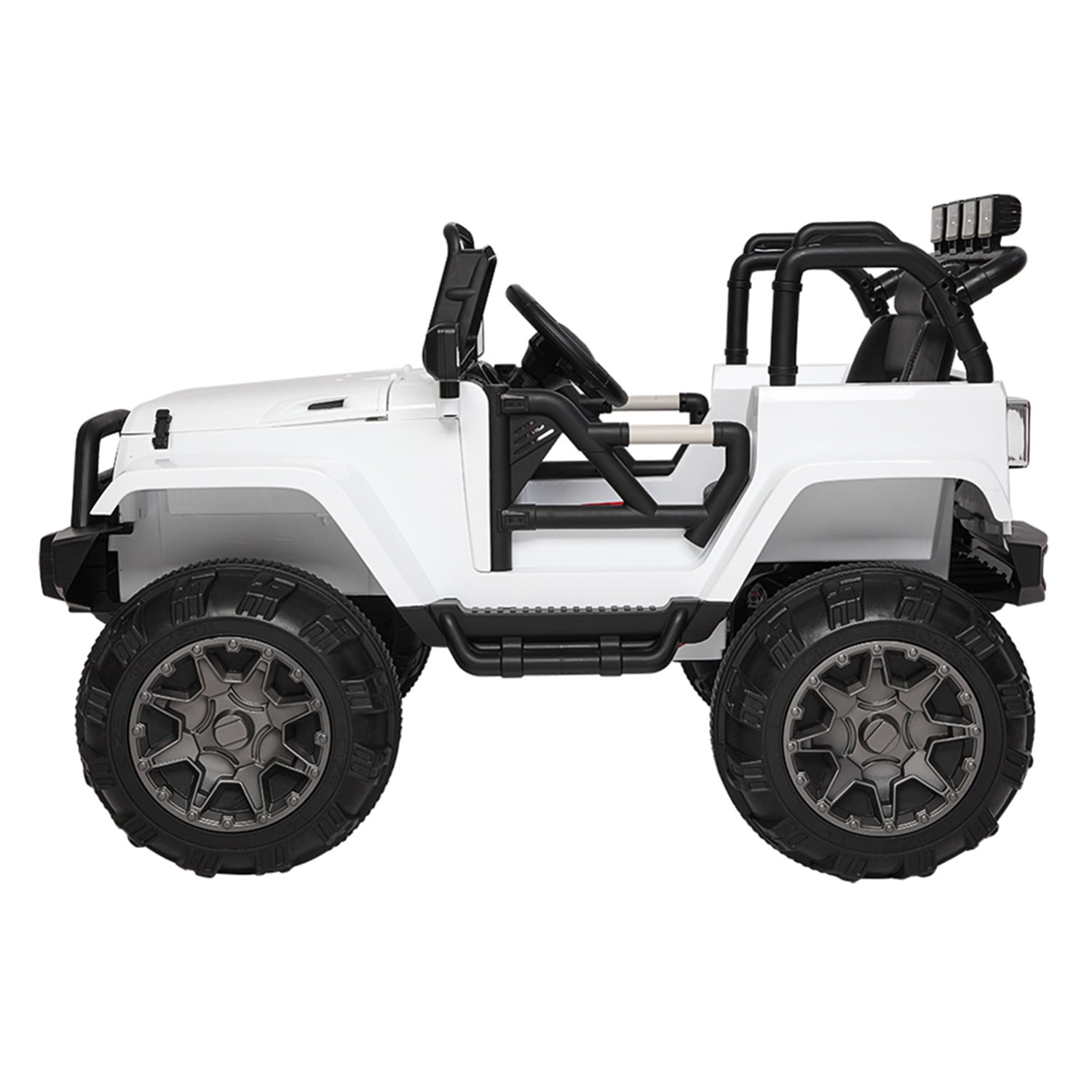 CIPACHO Remodeled Dual Drive 12V Kids Ride On Car Toy 45W * 2 Batter with 2.4G Remote Control, White