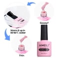 thumbnail image 6 of AIMEILI Hema Free Rubber Base Gel for Nails, Soak off U V LED Clear Sheer Gel Nail Polish, 4 in 1 Nail Strengthen/Enhance/Base Coat/Color Gel Polish - (442) 10ml, 6 of 8