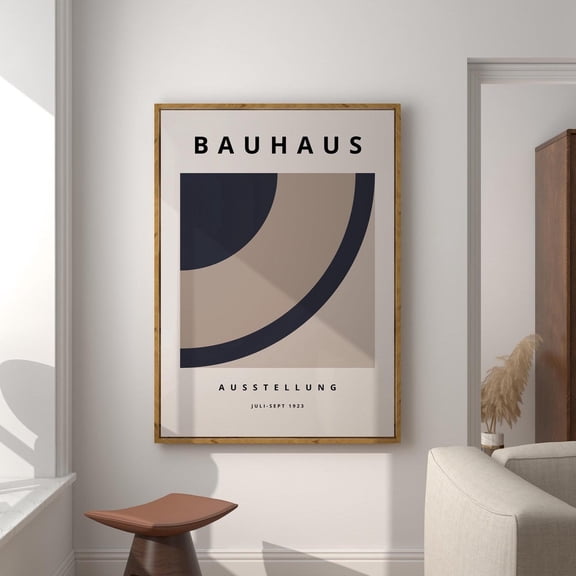 Bauhaus Poster, Mid Century Modern Wall Art, Maximalist Wall Art Apartment Decor, Gift Bauhaus Print Wall Art, Modern Wall Decor, 8x12 UNFRAMED