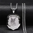 thumbnail image 4 of Holy Family 14K White Gold Archangel Michael Guardian Angel Necklaces Gabriel Necklace Sacred Heart of Jesus Jewelry, 4 of 7