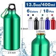 thumbnail image 2 of Botellas de agua Potchen, aluminio, 400 ml, paquete múltiple, 18 unidades, 2 of 7