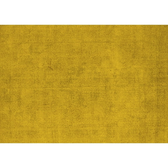 Ahgly Company Machine Washable Indoor Rectangle Oriental Yellow Industrial Area Rugs, 5' x 7'