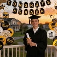 thumbnail image 6 of Forfamy 2026 Graduation Party Supplies, Graduation Party Decorations  Black Gold Themed Set Graduation Banner Balloons Party Supplies, Black, 6 of 9