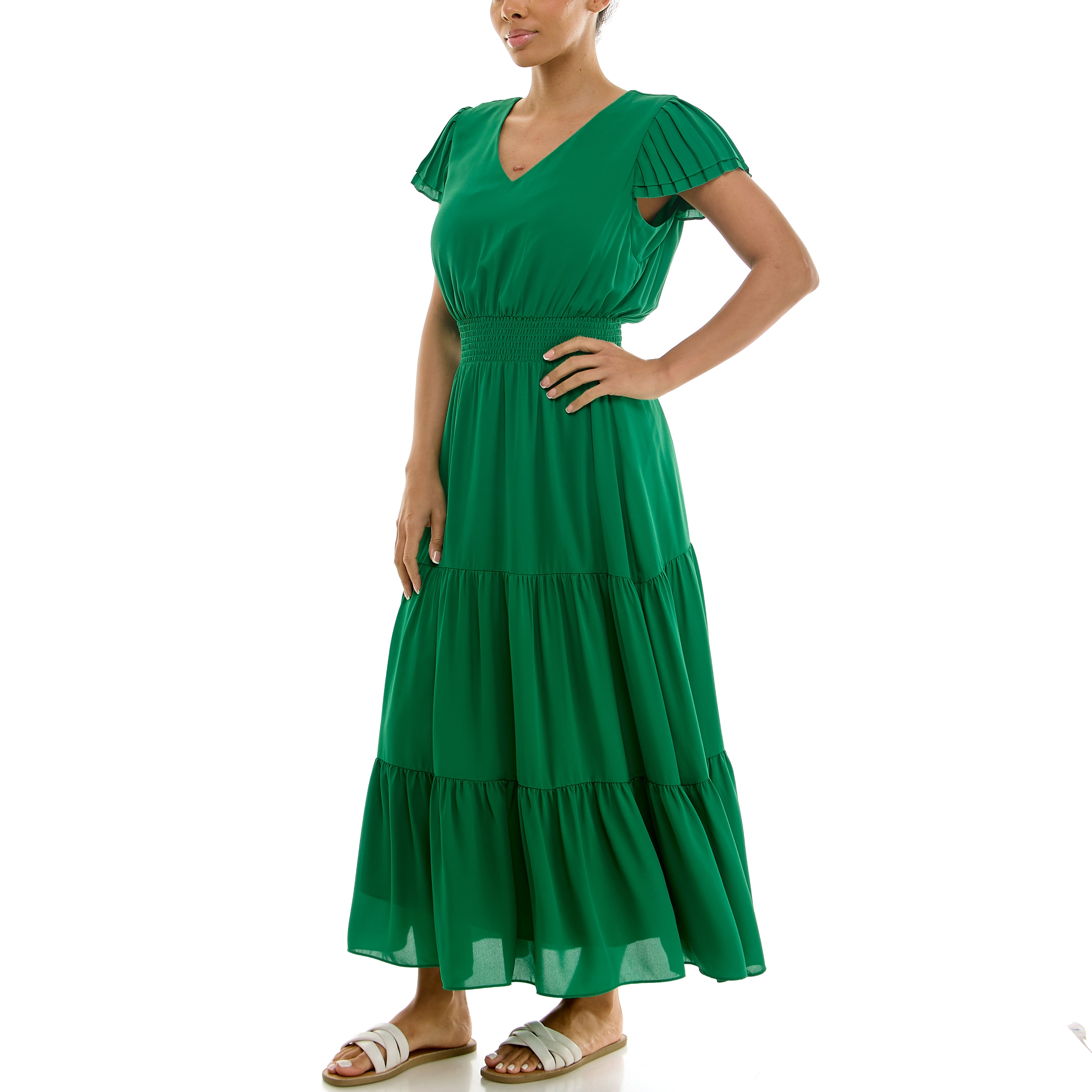 Nanette Lepore Women's Flutter Sleeve Midi Dress, Sizes XS-XXXL