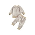 thumbnail image 2 of Diconna BabyTie Teinture Manches Longues Col Rond Chandail + Pantalon à Nouer Ensemble de Vêtements Hiver Printemps, 2 of 7