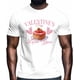thumbnail image 2 of Camisetas casuales de manga corta con estampado de pastel de fresa para hombre, 2 of 8