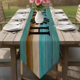 thumbnail image 5 of Vintage HOME Table Runner 90 Inches Long Retro Blue Brown Wood Grain Farm Windmill Table Runners for Dining Room Tabletop Dresser Scarf Home Party Banquet Wedding Holiday Decoration, 5 of 9