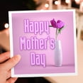 thumbnail image 7 of 3drose, Image of Words Happy Mothers Day with Purple Rose, 6 Greeting Cards with Envelopes, 7 of 7