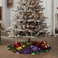 thumbnail image 6 of Bingfone Christmas Tree Skirt Mat Christmas Decoration Interior 36"-Mardi Gras1, 6 of 8