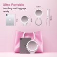 thumbnail image 4 of Fancii Travel Magnifying Mirror 10x /1x with Lights, Rechargeable | 9-Inch Extra Large LED Lighted Makeup Mirror, Folding Double Sided Portable Vanity Mirror, 3 Light Settings, Touch Se, 4 of 8